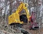 Komatsu working in field